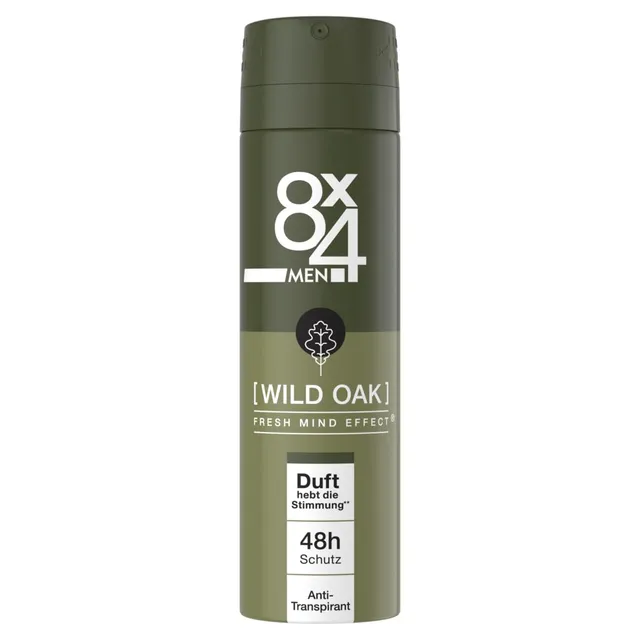 8x4-men-wild-oak-deospray-150-ml-anti-transpirant-mit-48h-schutz image 1