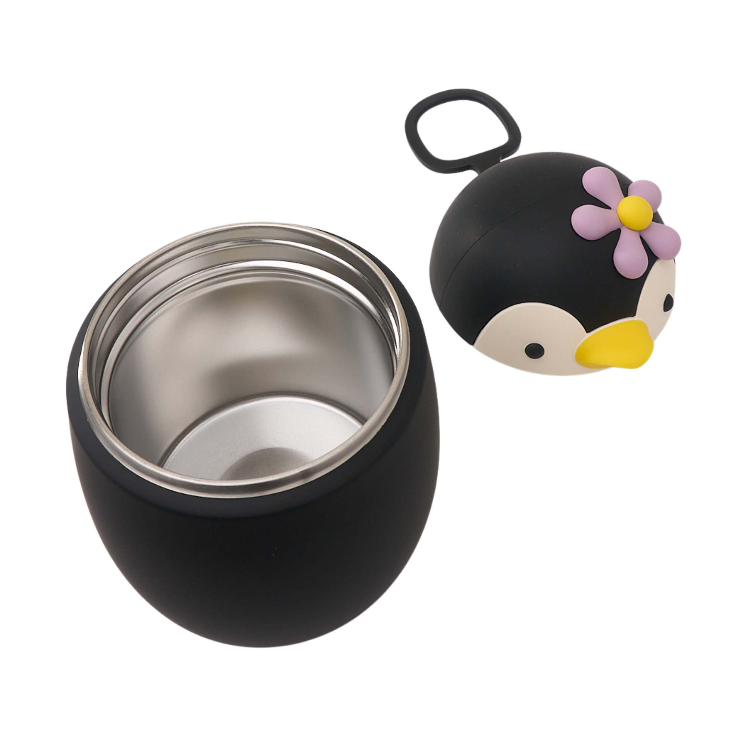 asobu-bestie-foodie-penguin-isolierter-essensbeh-lter-edelstahl image 2