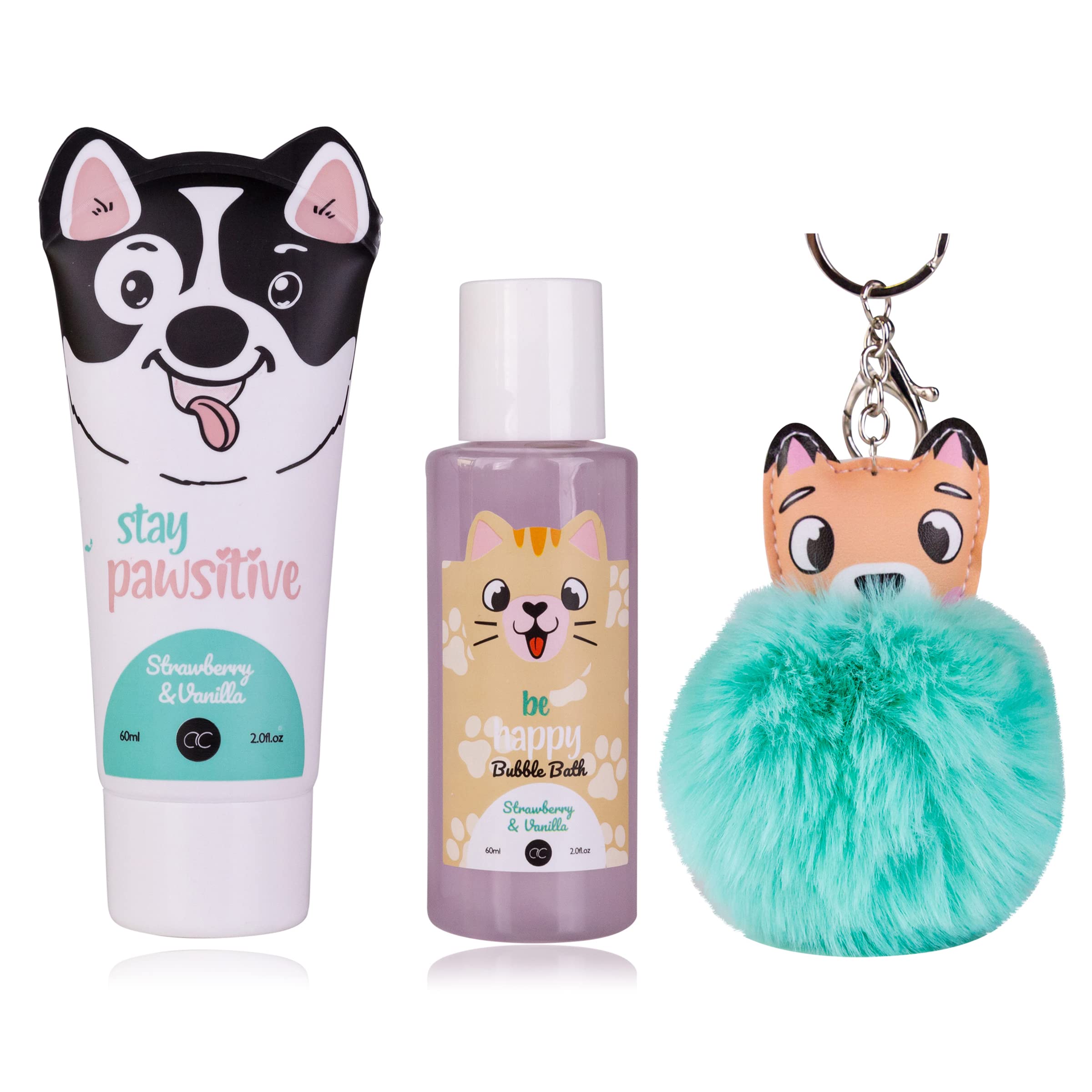 accentra-best-friends-bade-und-dusch-set-erdbeere-vanille-im-papierkoffer image 2