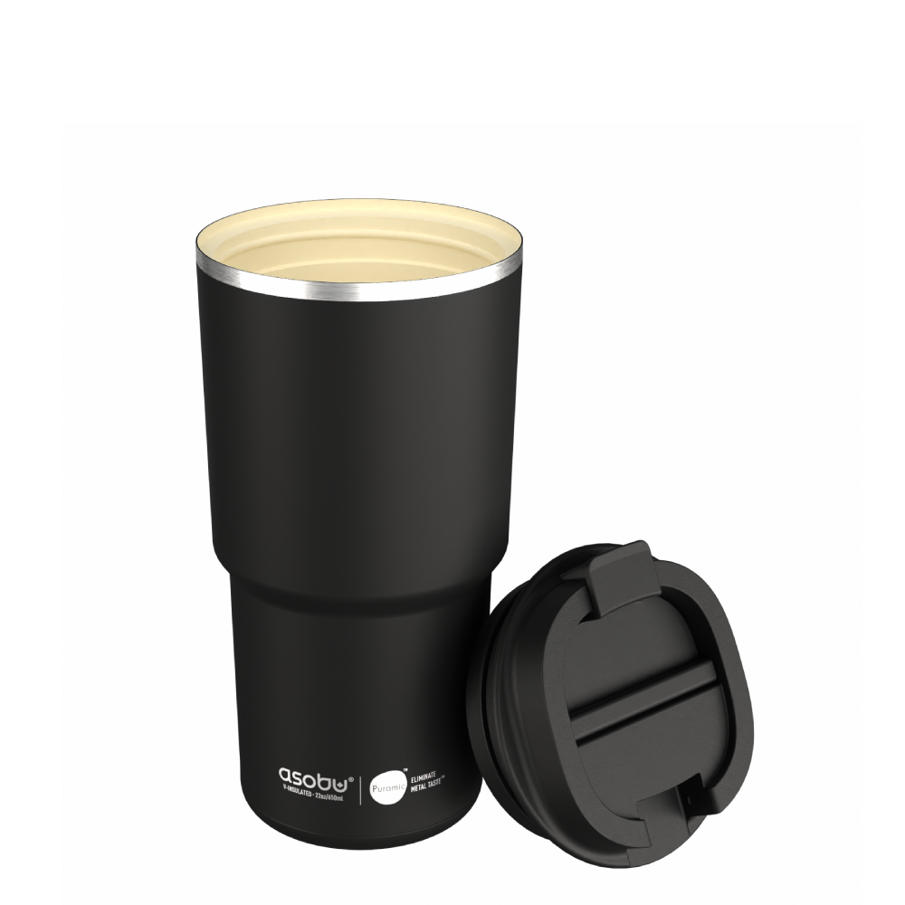 asobu-pick-me-up-black-auslaufsicherer-thermobecher-600-ml-mit-keramik image 1