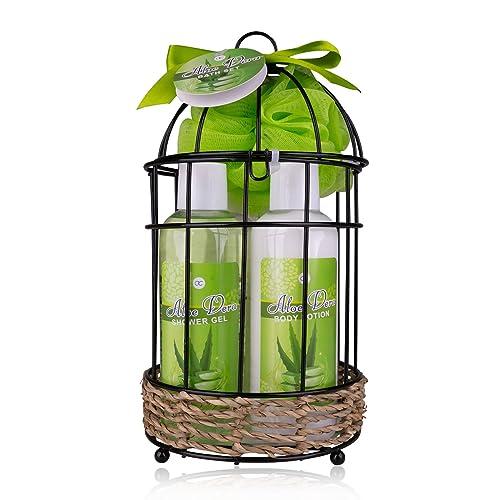 accentra-aloe-vera-duschset-frauen-5-teilig-im-drahtkorb image 2