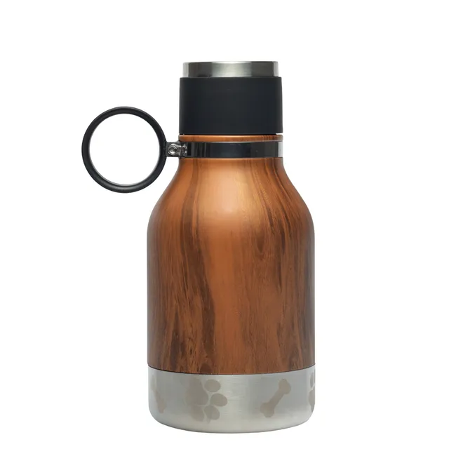 asobu-wood-dog-bowl-bottle-isolierte-edelstahl-trinkflasche-mit-hundenapf image 1