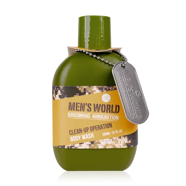 accentra-men-s-world-2in1-duschgel-camouflage-oak-amber-200ml-mit-hundemarke image 1