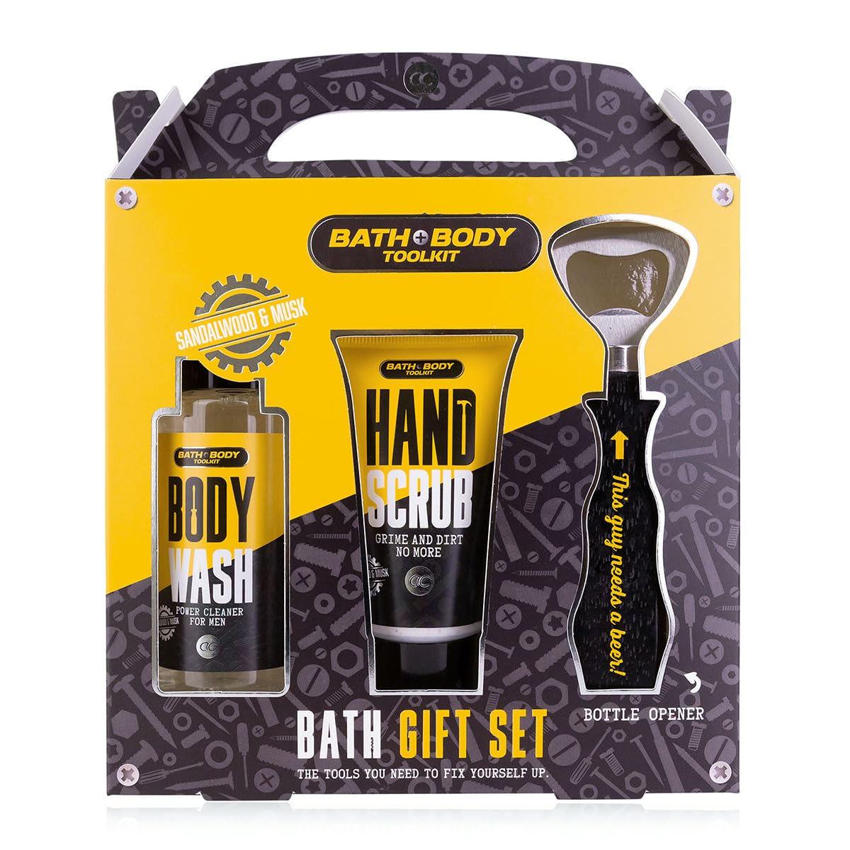 accentra-bath-body-toolkit-geschenkset-herren-in-wanne-gelb-schwarz image 8