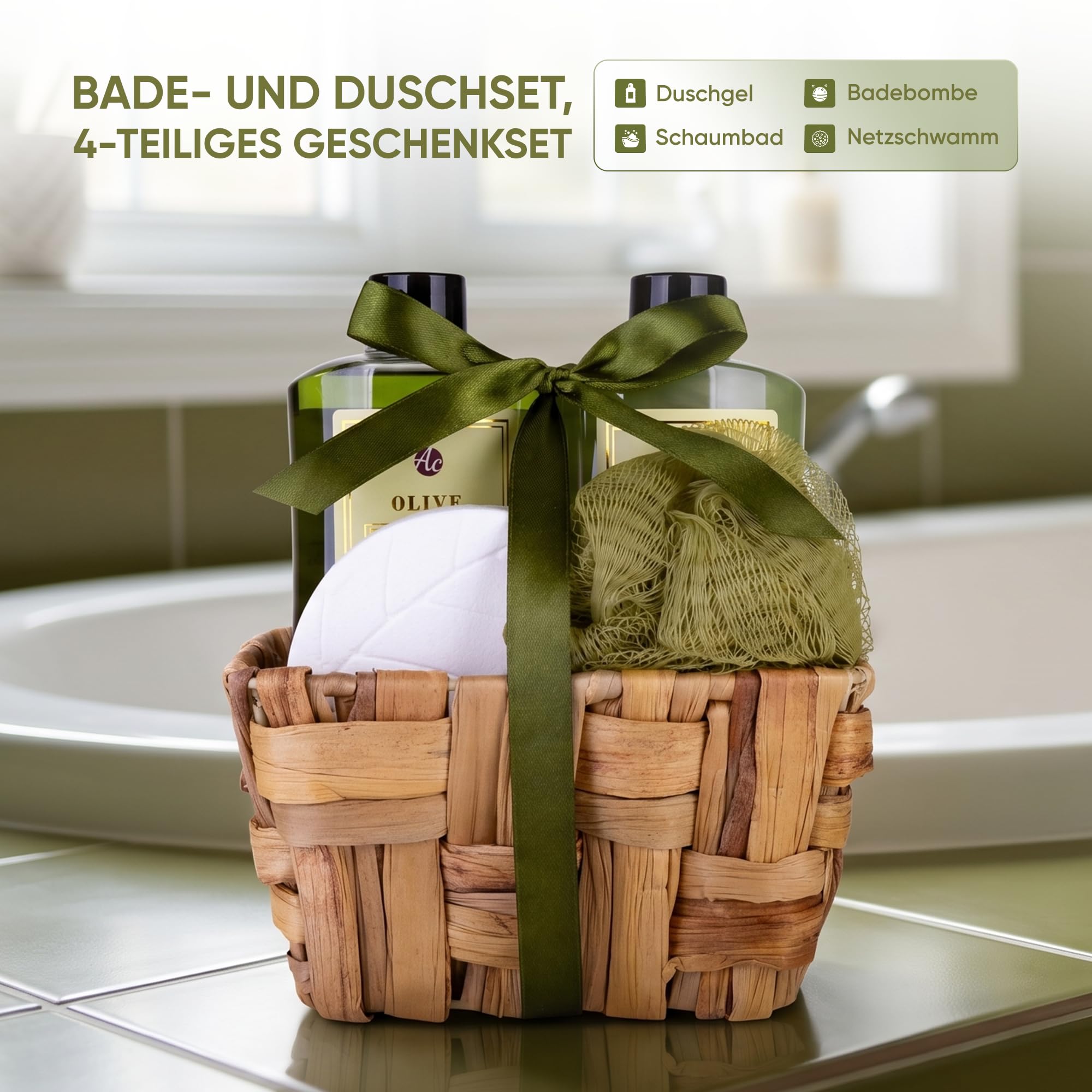 accentra-geschenkset-olive-badeset-4-teilig-im-seegraskorb image 2
