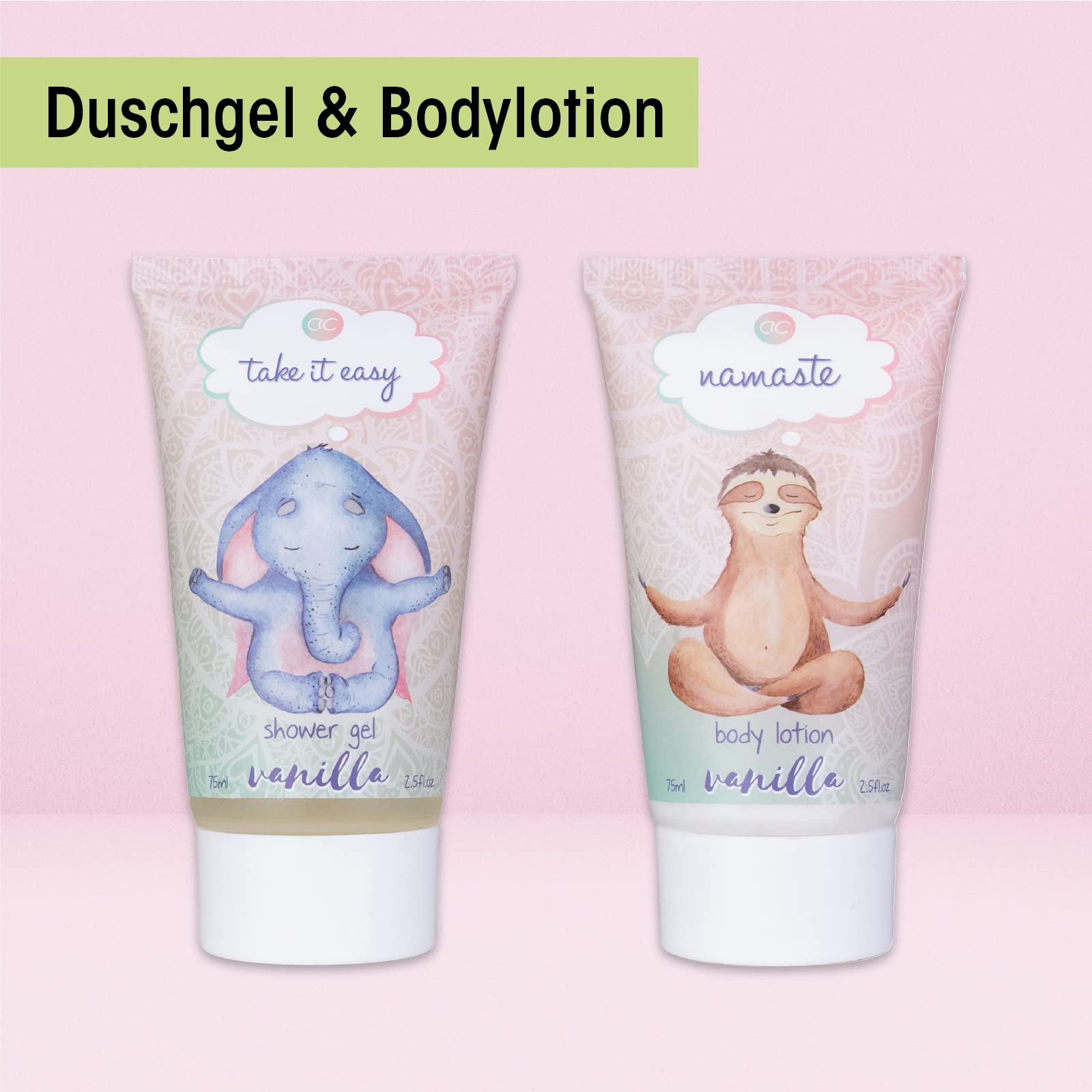 accentra-anti-stress-bade-duschset-vanille-5-teilig-mini-badewanne image 5