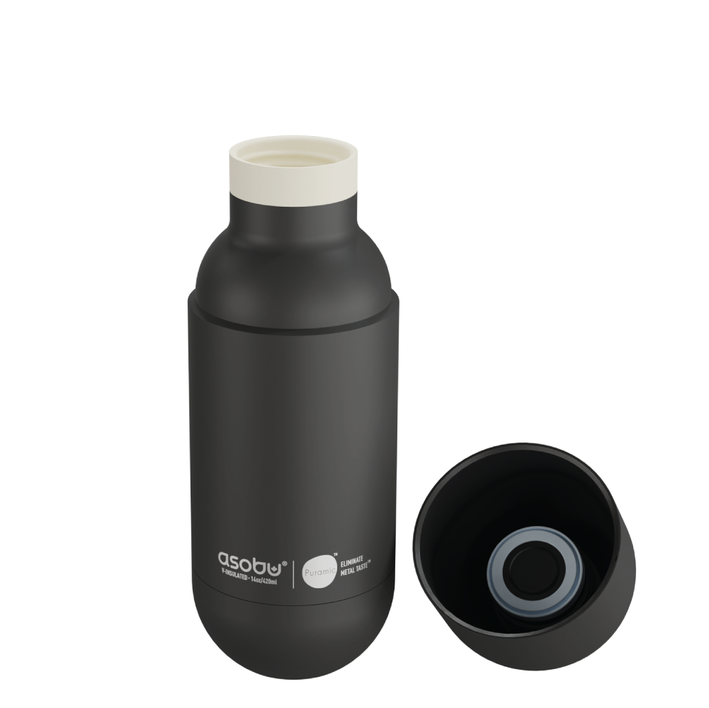 asobu-puramic-orb-bottle-isolierflasche-414ml-14oz-black image 1