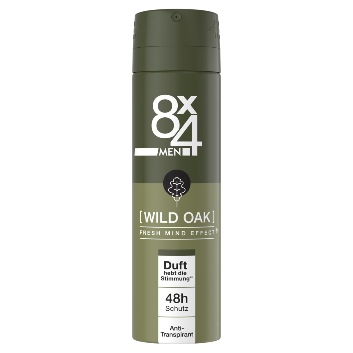 8x4-men-wild-oak-deospray-150-ml-anti-transpirant-mit-48h-schutz image 1