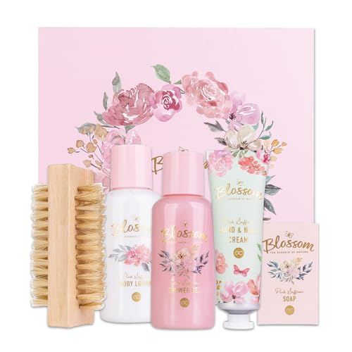 accentra-geschenkset-blossom-5-teilig-pink-saffron-wellness-badeset-f-r-frauen image 6