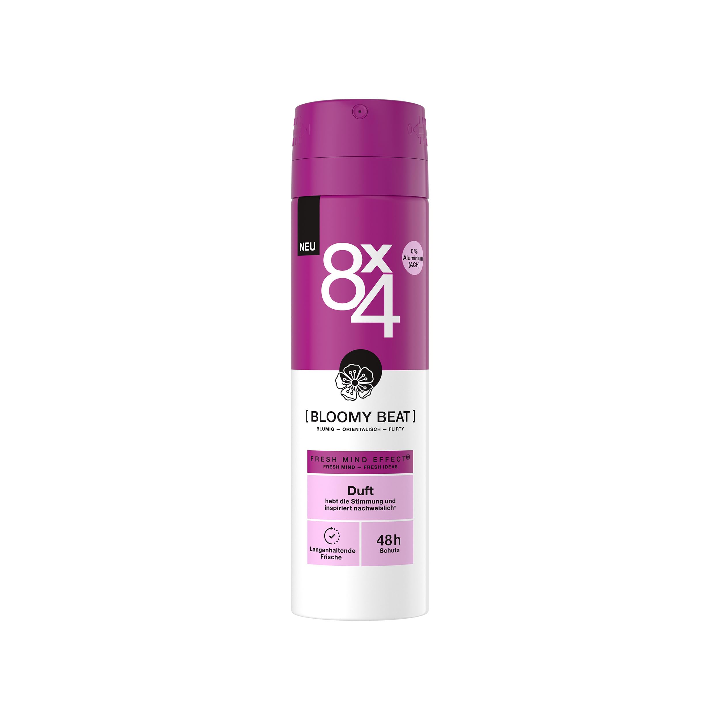 8x4-bloomy-beat-deospray-150-ml-ohne-aluminium image 1