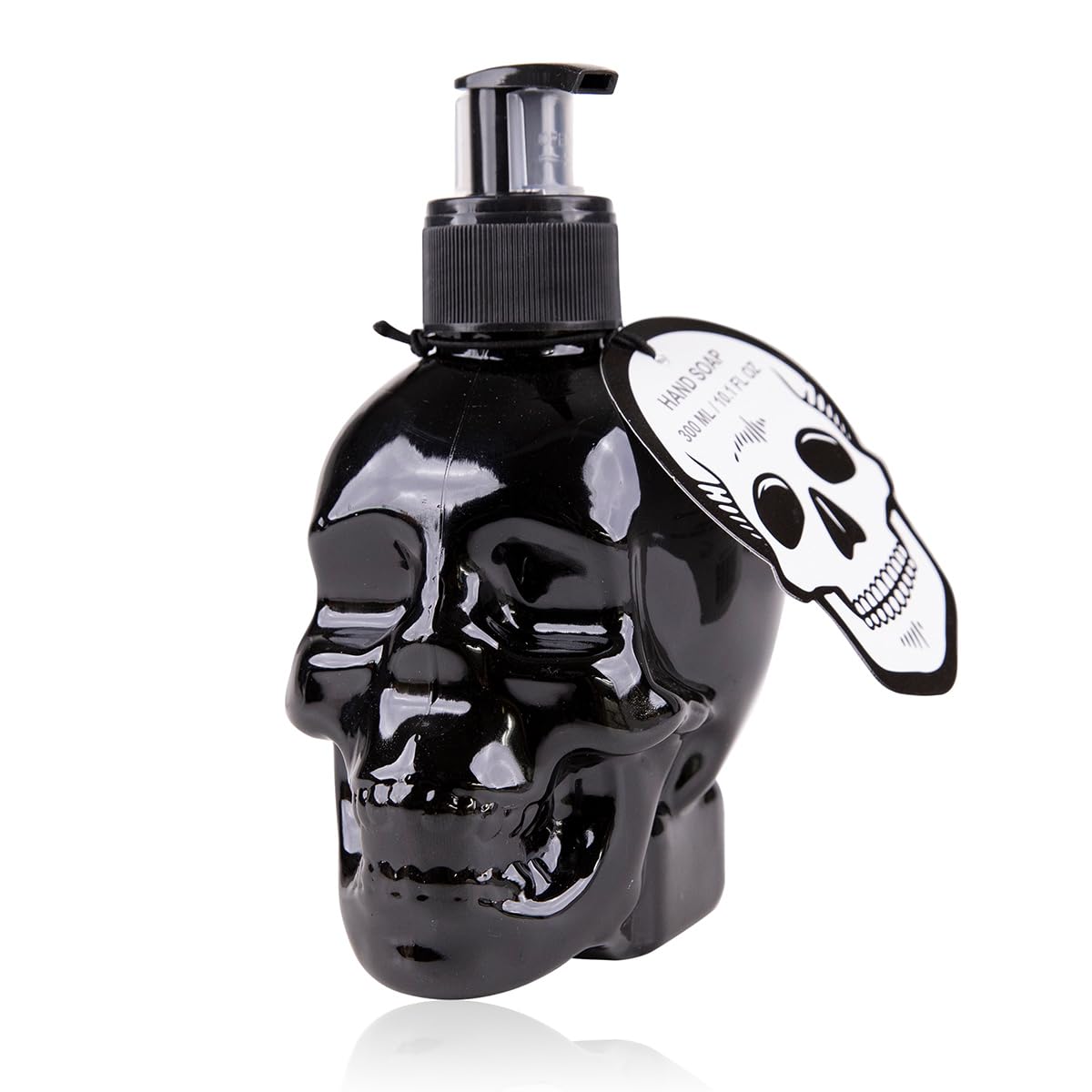 accentra-rockstar-seifenspender-totenkopf-schwarz-300-ml-kirsche image 1