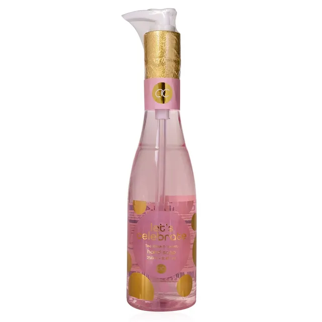 accentra-let-s-celebrate-handseife-in-sektflasche-250-ml-pumpspender-tea-rose-ve image 1