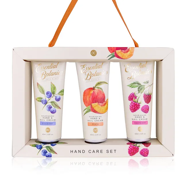 accentra-essential-botanics-fruits-handpflegeset-3x-60-ml-hand-nagelcreme-himbee image 1