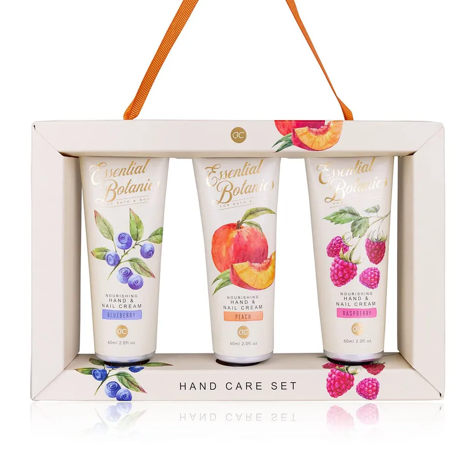 accentra-essential-botanics-fruits-handpflegeset-3x-60-ml-hand-nagelcreme-himbee image 1