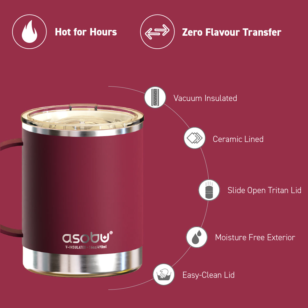 asobu-ultimate-mug-maroon-12oz-355-ml-isolierbecher-mit-keramik-und-griff image 5