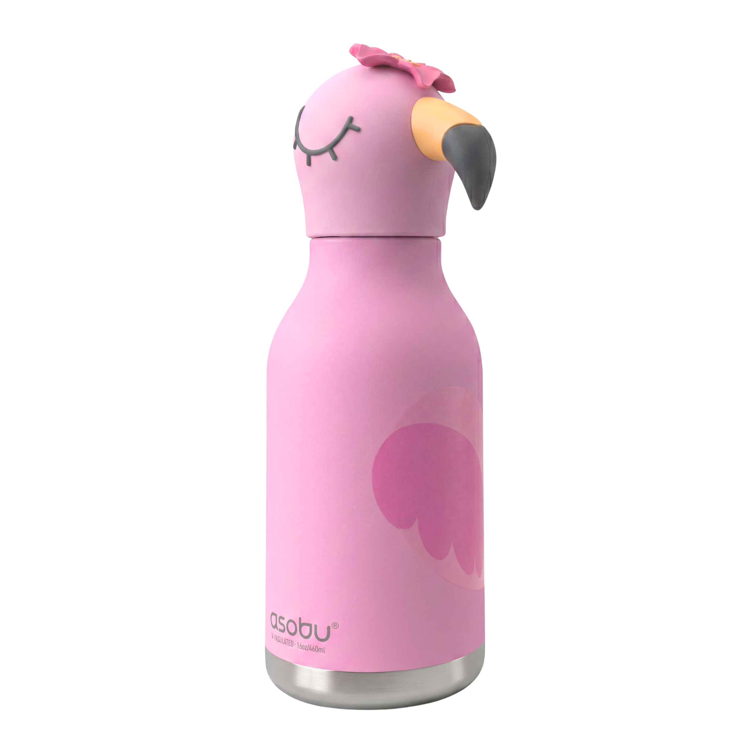 asobu-bestie-bottle-flamingo-14oz-414-ml-isolier-trinkflasche-f-r-kids image 1
