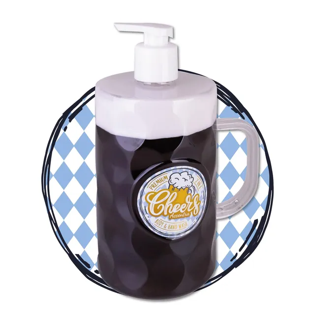 accentra-bierkrug-seifenspender-720-ml-2in1-handseife-duschgel-birke-zeder image 1