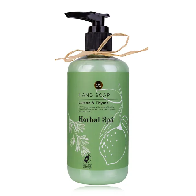 accentra-seifenspender-herbal-spa-290ml-lemon-thyme-pumpspender-gr-n image 1