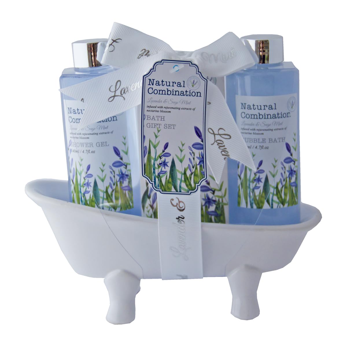 accentra-lavendel-badeset-in-keramikbadewanne-3-teilig-lavendel-salbei image 1