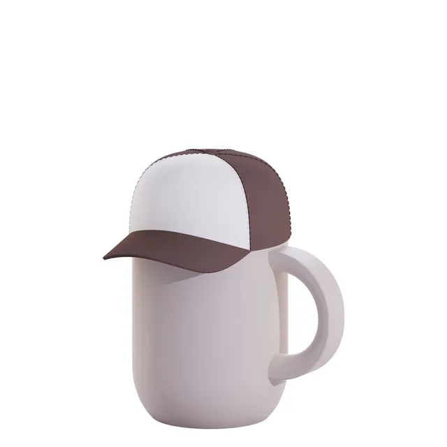 asobu-happy-hats-trucker-cap-brown-isolierbecher-mit-m-tzen-deckel image 1