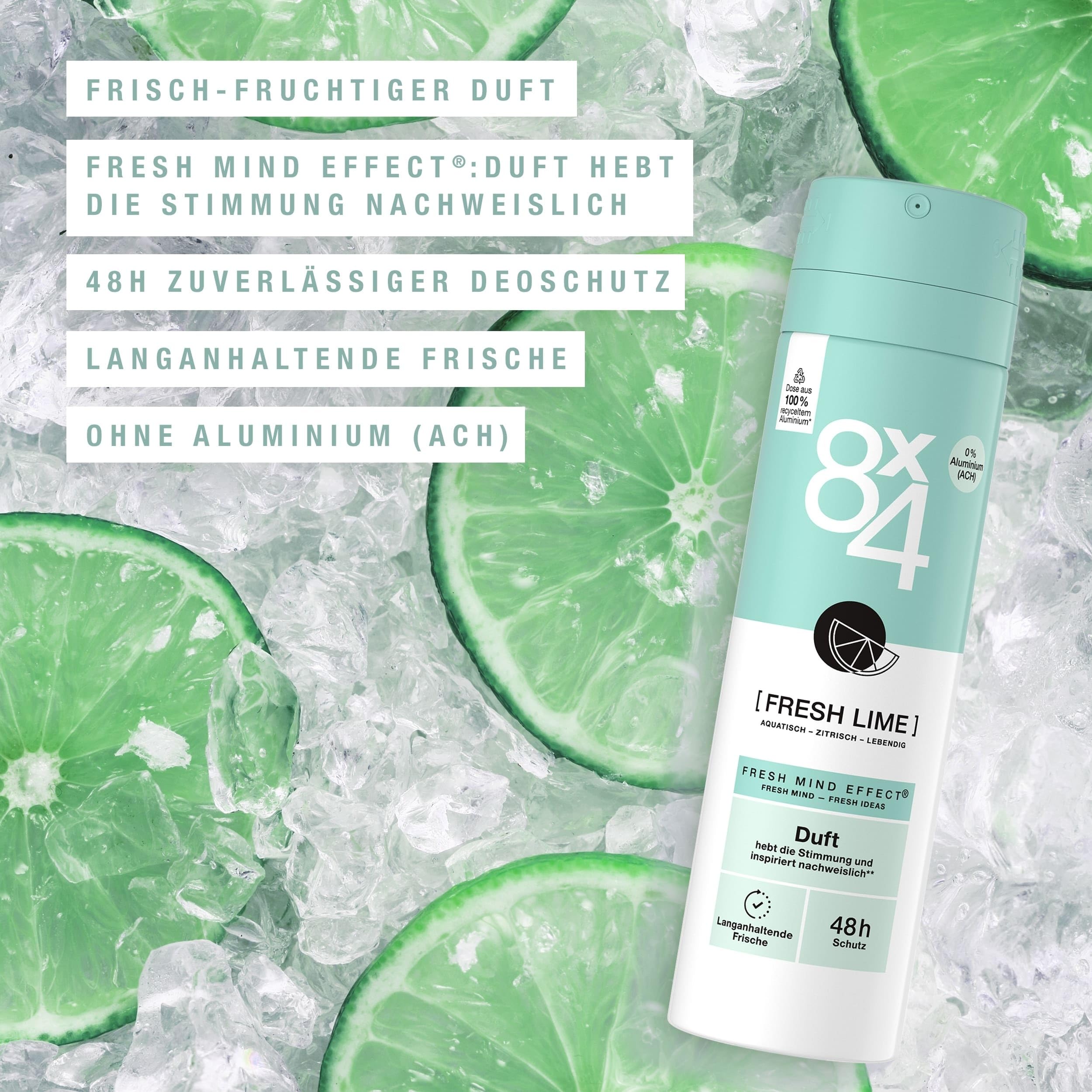 8x4-fresh-lime-deospray-ohne-aluminium-150-ml image 2