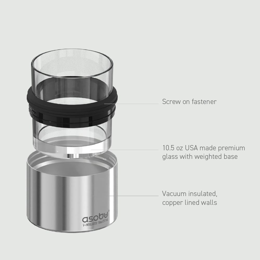asobu-whiskey-insulated-sleeve-mit-glas-silver image 5