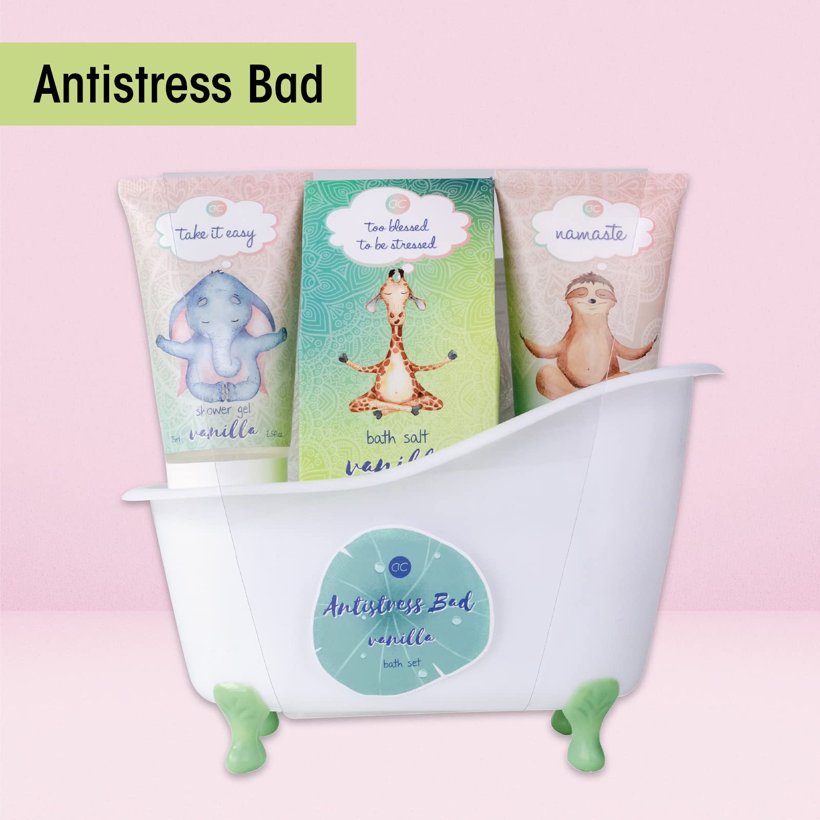 accentra-anti-stress-bade-duschset-vanille-5-teilig-mini-badewanne image 8