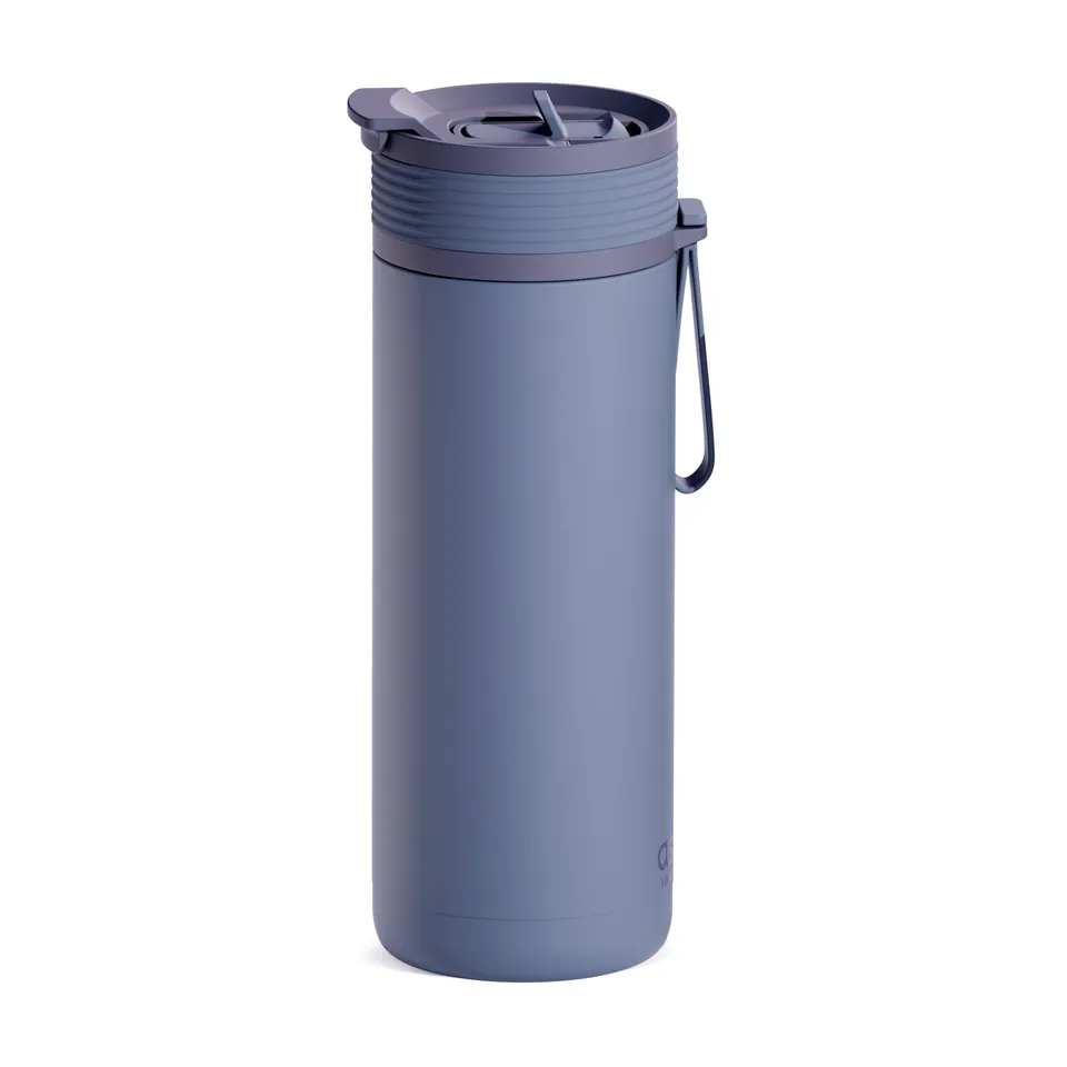 asobu-aspen-bottle-slate-gray-20oz-2-in-1-isolierflasche-mit-strohhalm image 1