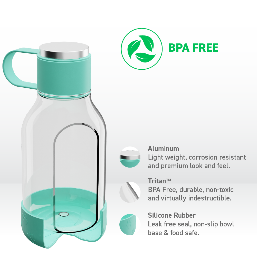 asobu-dog-bowl-bottle-lite-trinkflasche-petrol-mit-abnehmbarem-napf image 3