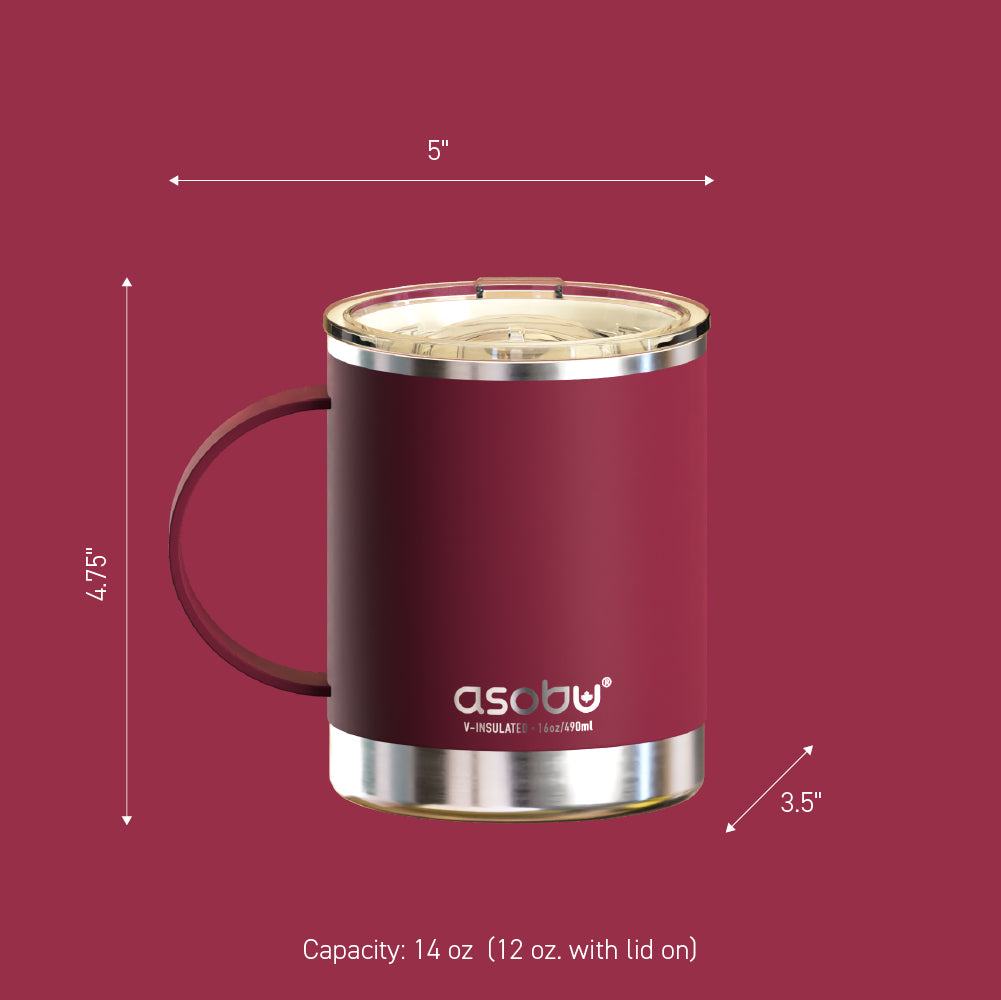 asobu-ultimate-mug-maroon-12oz-355-ml-isolierbecher-mit-keramik-und-griff image 7