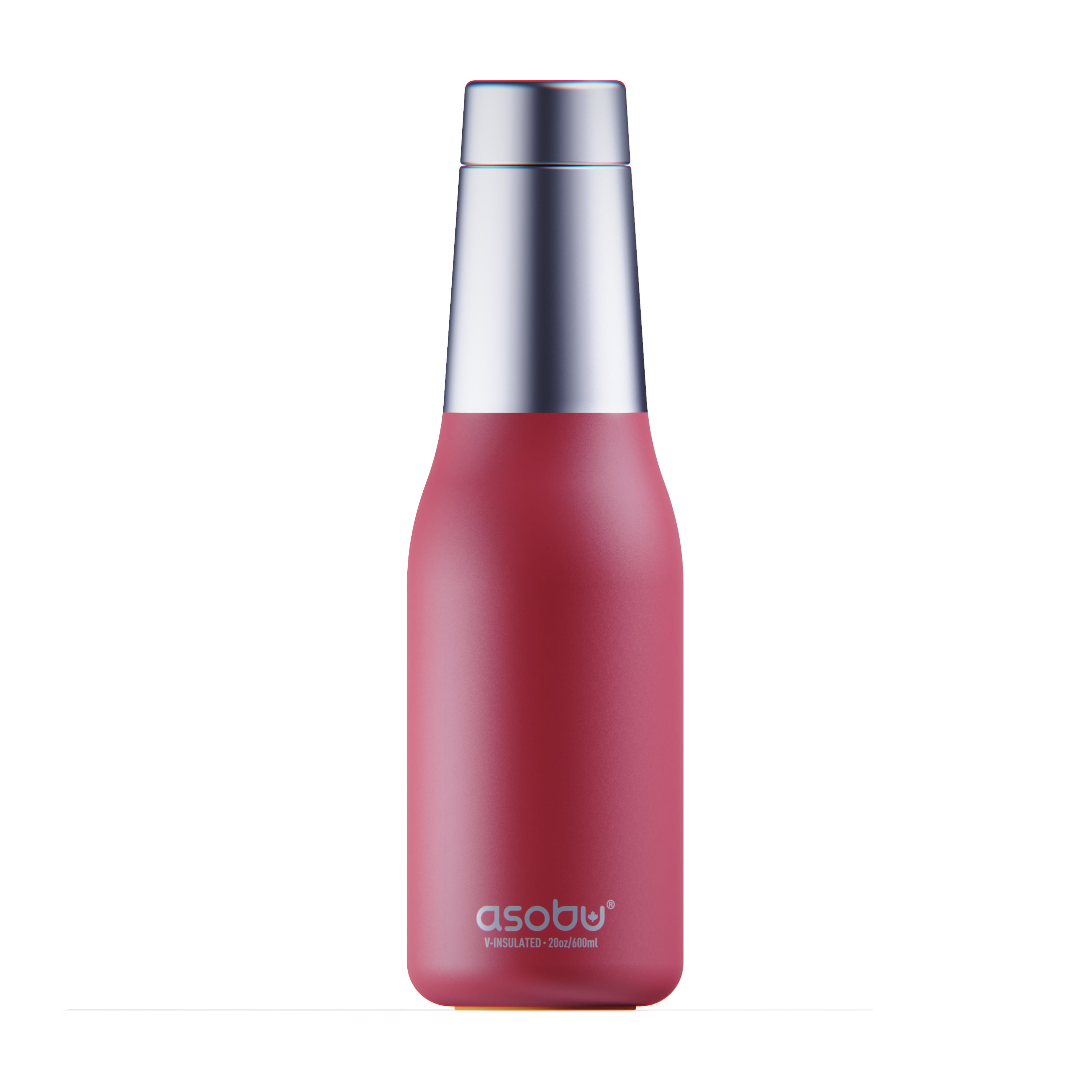 asobu-oasis-bottle-20oz-trinkflasche-rot-vakuumisoliert-24h-kalt image 1