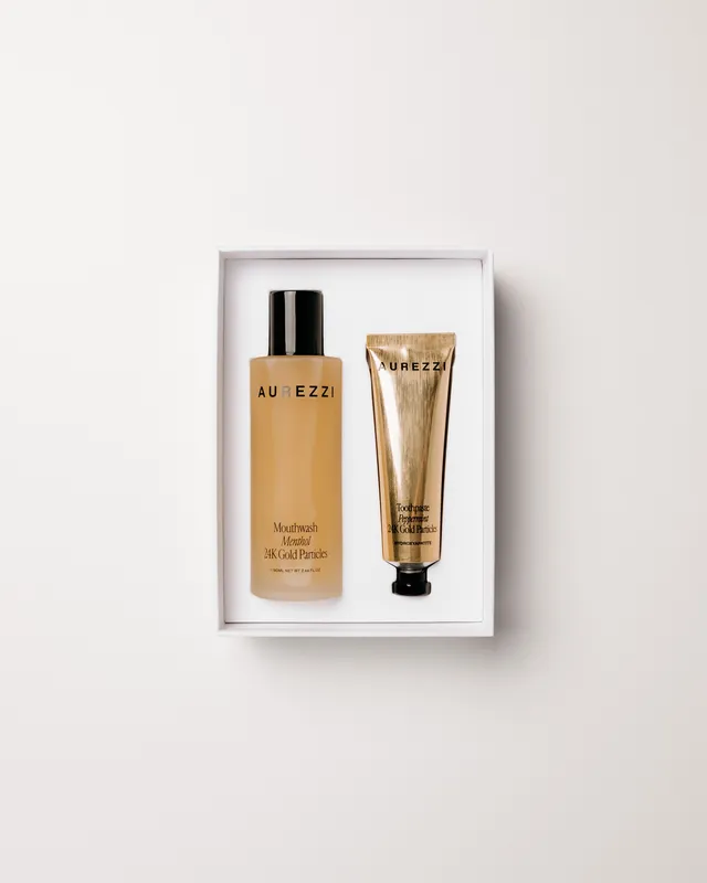 aurezzi-travel-duo-gold-24k-zahnpasta-mundsp-lung-reise-set image 1