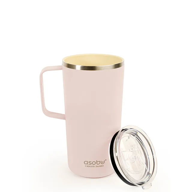 asobu-pink-tower-mug-20oz-isolierbecher-mit-henkel image 1