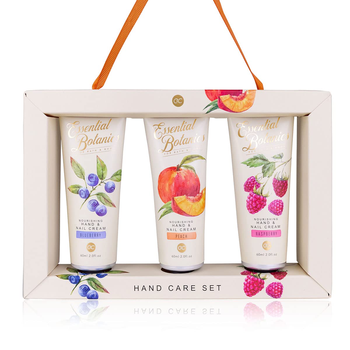 accentra-essential-botanics-fruits-handpflegeset-3x-60-ml-hand-nagelcreme-himbee image 1