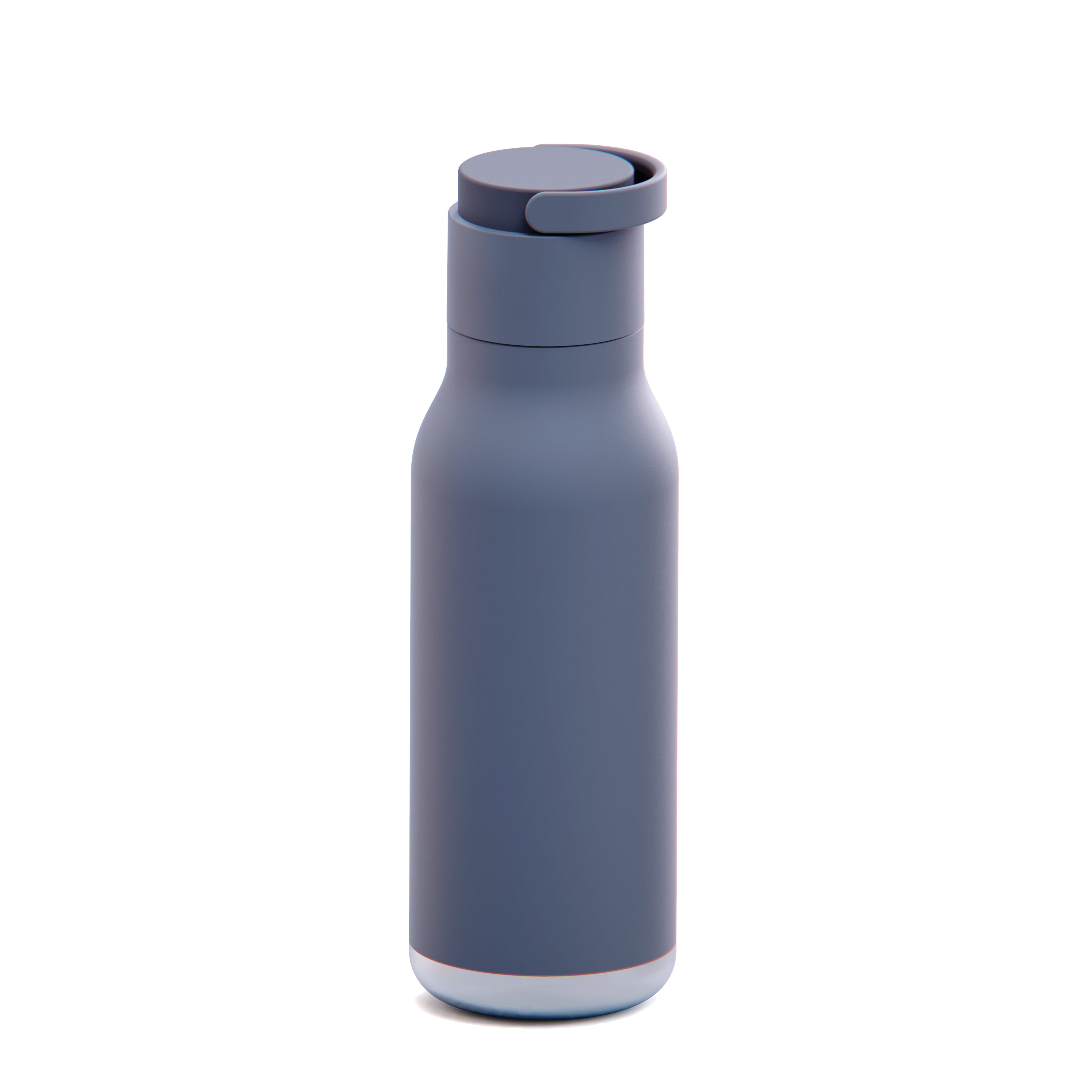 asobu-slate-grey-metro-bottle-20oz-isolierte-trinkflasche-mit-strohhalm image 1