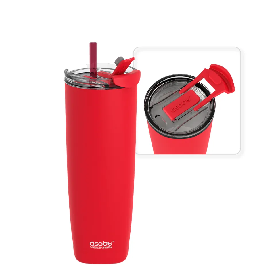 asobu-red-aqualina-tumbler-20oz-isolierbecher image 1