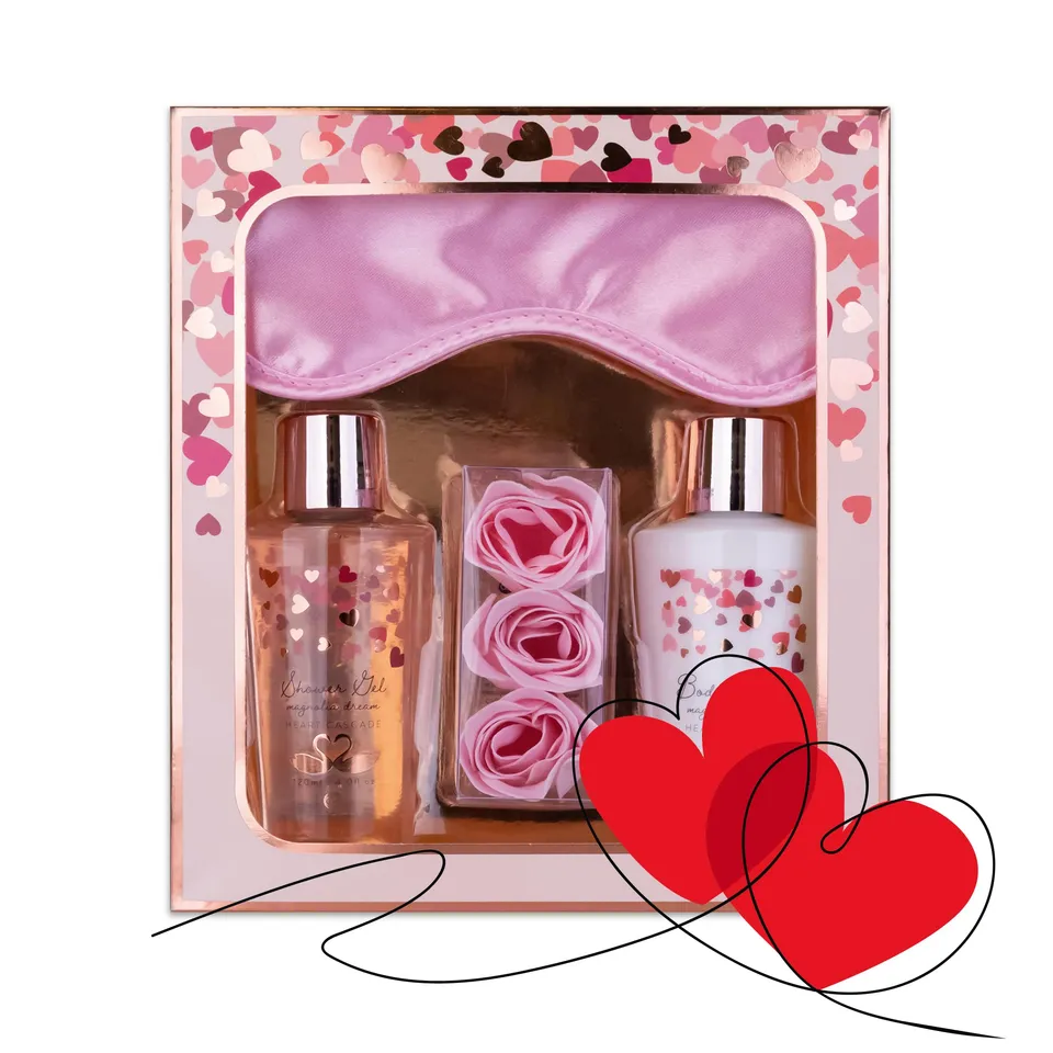 accentra-heart-cascade-badeset-magnolia-dream-mit-schlafmaske-in-geschenkbox image 1