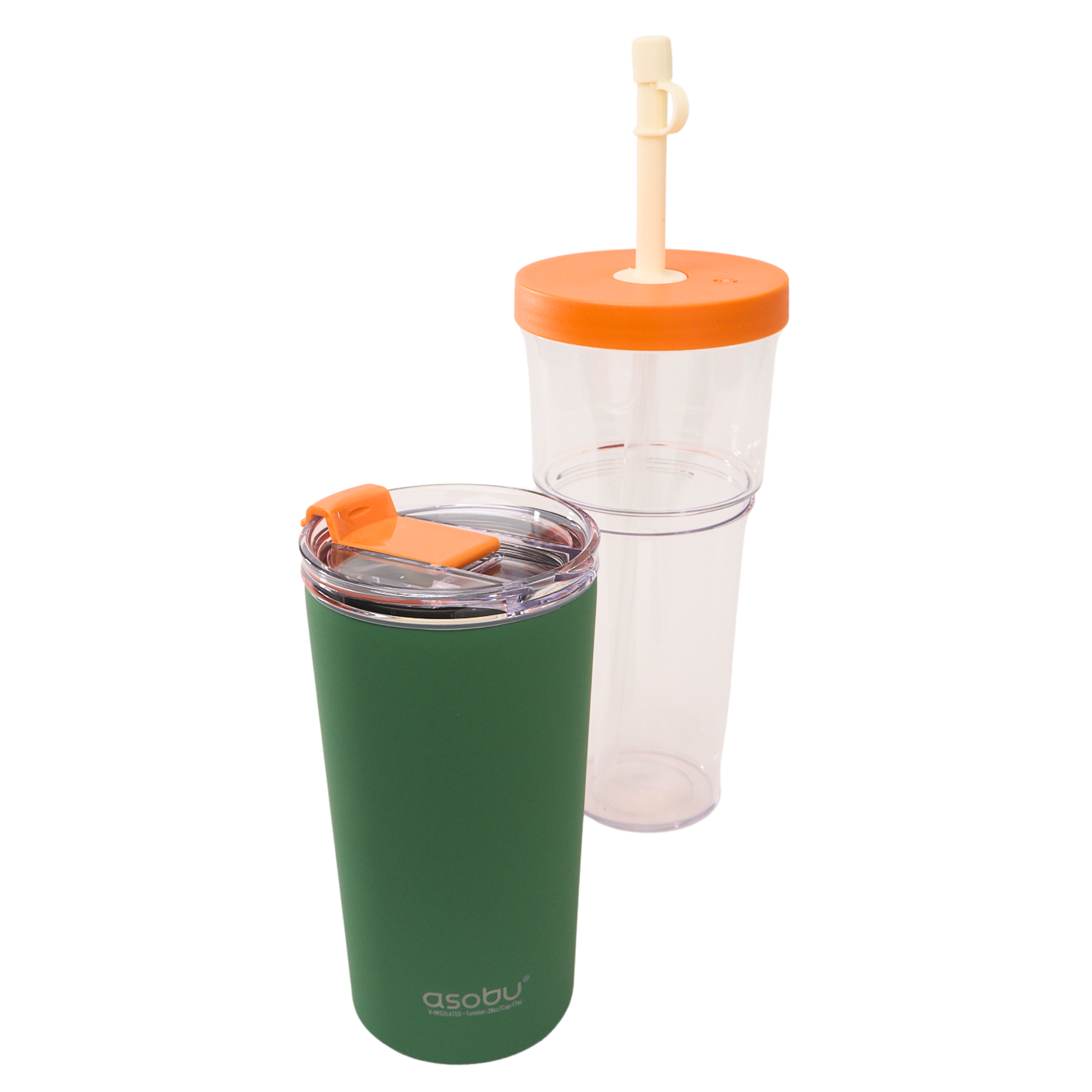 asobu-marina-tumbler-pastel-orange-17oz-2-in-1-becher image 2