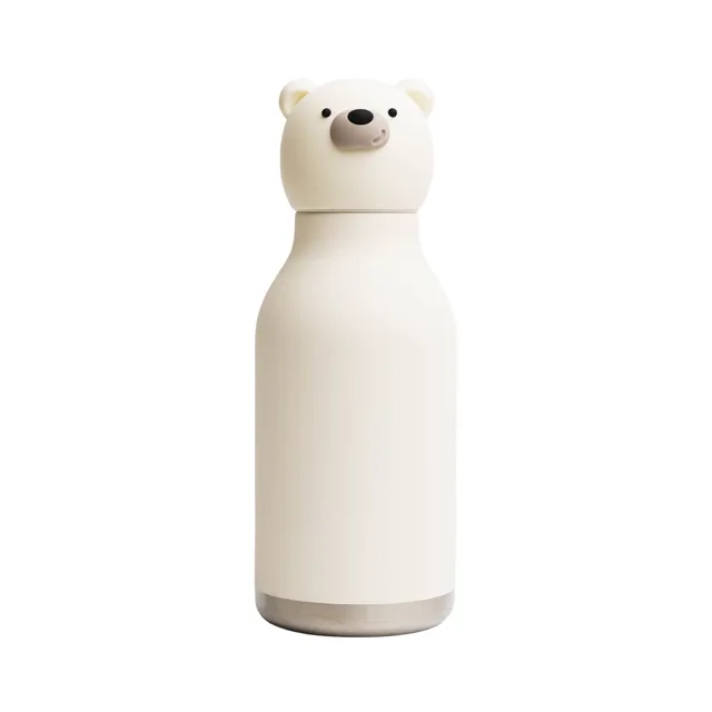 asobu-polar-bear-bestie-bottle-isolierte-edelstahl-trinkflasche-14oz-mit-silikon image 1