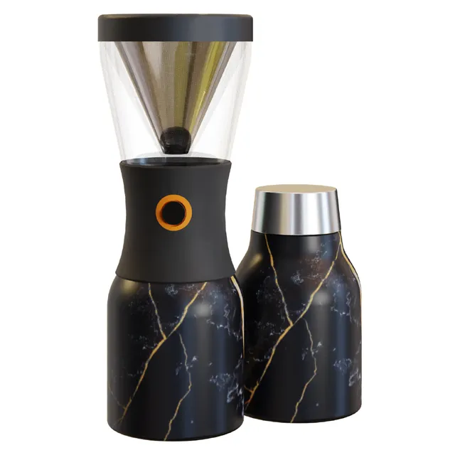 asobu-midnight-marble-cold-brew-coffee-maker-32oz image 1