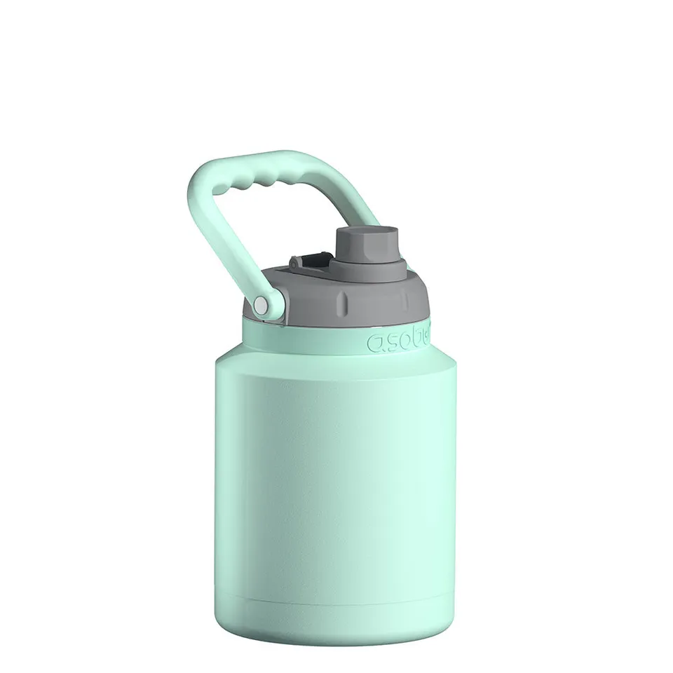 asobu-mint-mini-jug-isolier-trinkflasche-mit-strohhalm-und-griff image 1