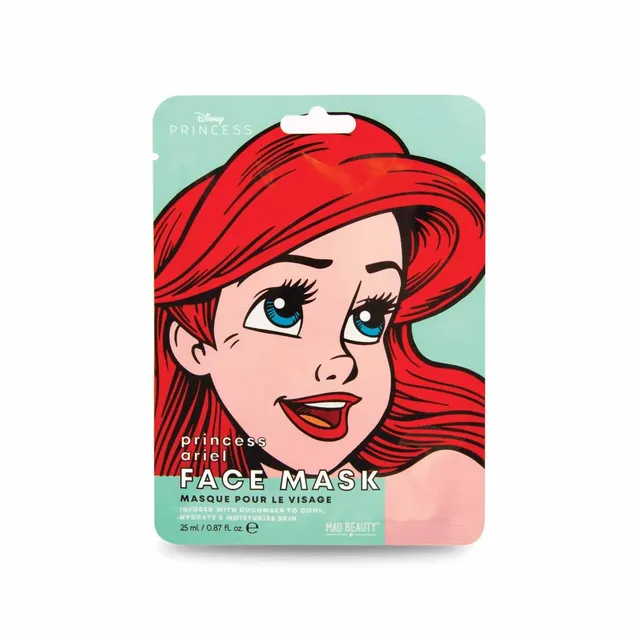 mad-beauty-disney-arielle-tuchmaske-mit-gurkenextrakt-einzelmaske image 1