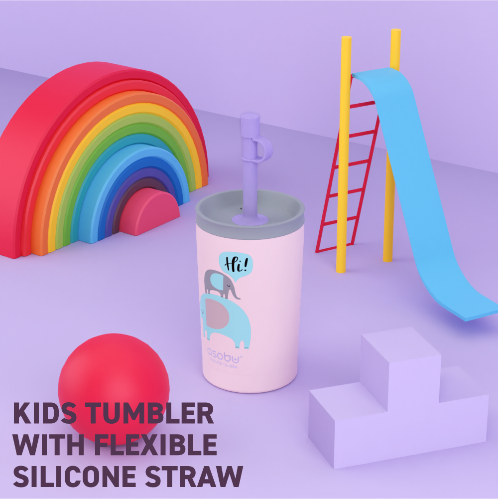asobu-pink-mini-sippy-kinder-trinkflasche-12oz image 2