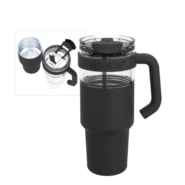 asobu-black-explorer-2-in-1-xl-tumbler-becher-f-r-eiskaffee-und-smoothie image 1