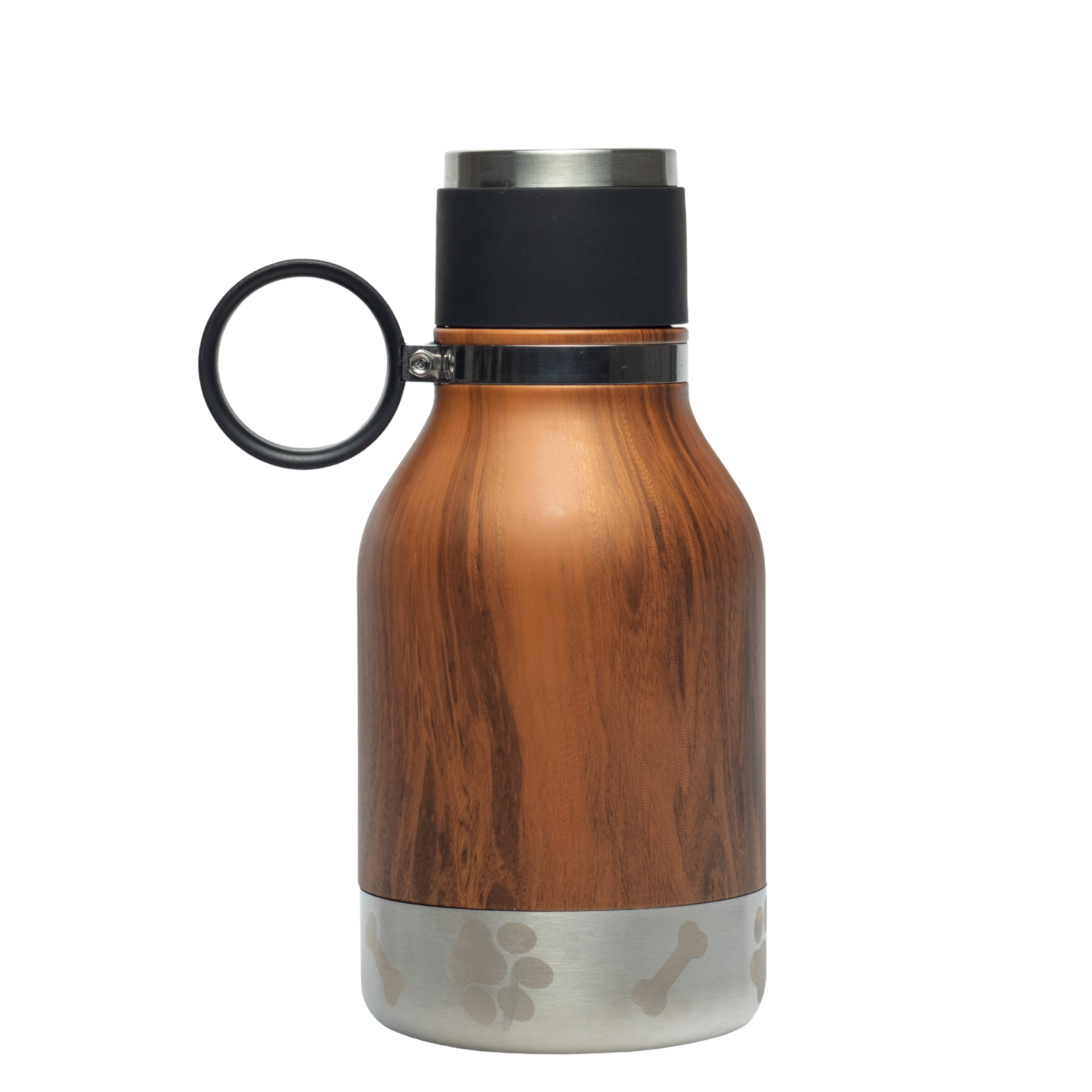 asobu-wood-dog-bowl-bottle-isolierte-edelstahl-trinkflasche-mit-hundenapf image 1