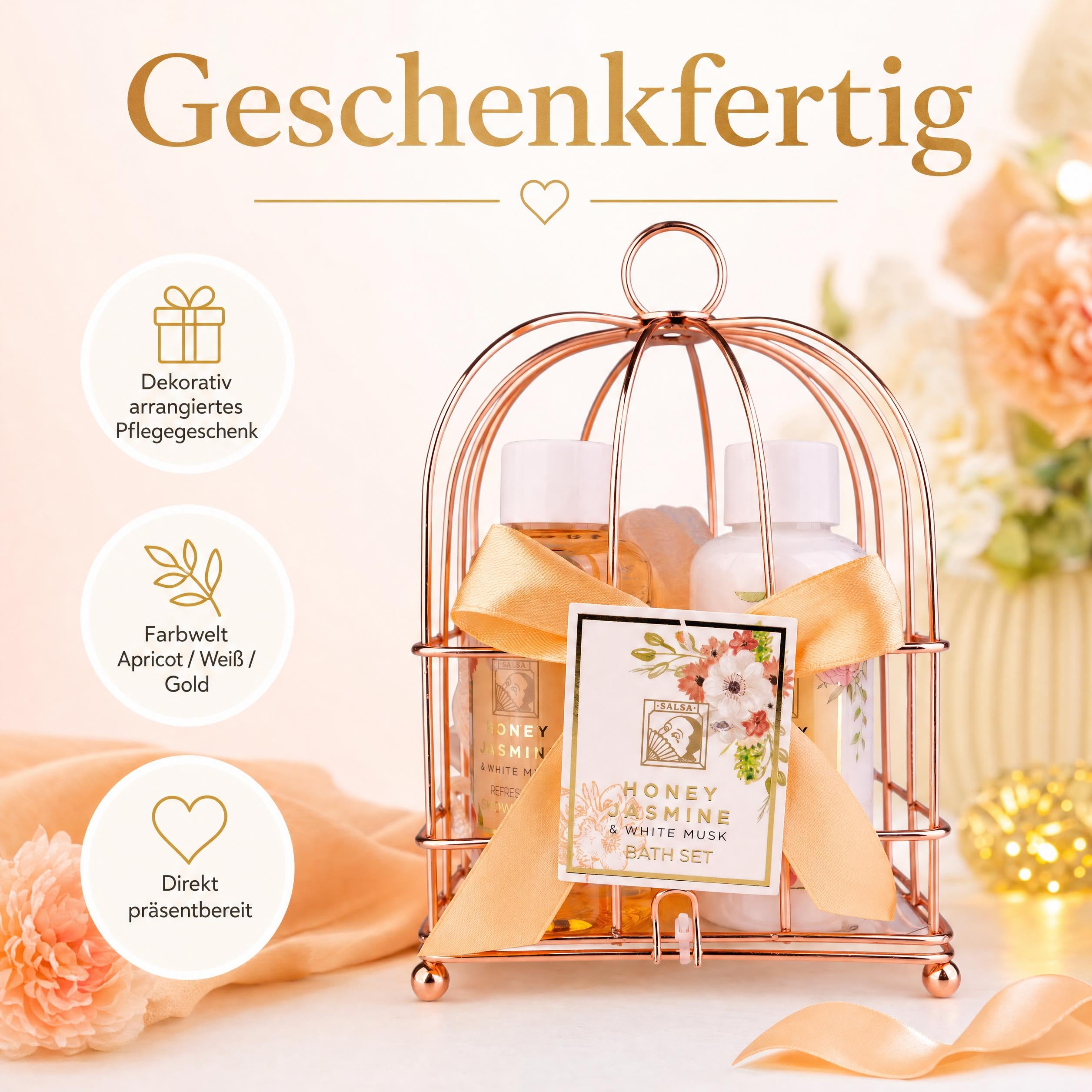accentra-badeset-honey-jasmine-3-teilig-im-drahtkorb-apricot-wei-gold image 2
