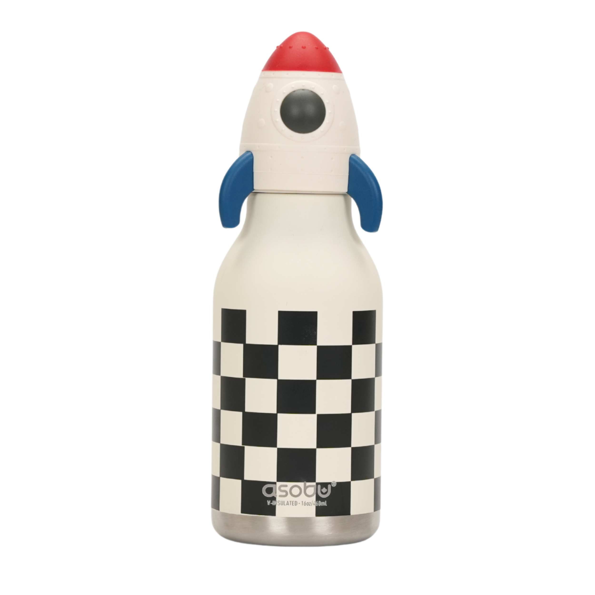 asobu-bestie-rocketship-trinkflasche-470ml-isolierte-edelstahl-kinderflasche image 1