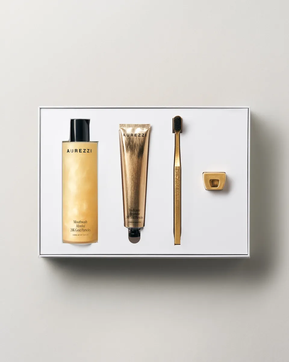 aurezzi-gift-box-gold-geschenkset-mit-zahnb-rste-und-pflege image 1