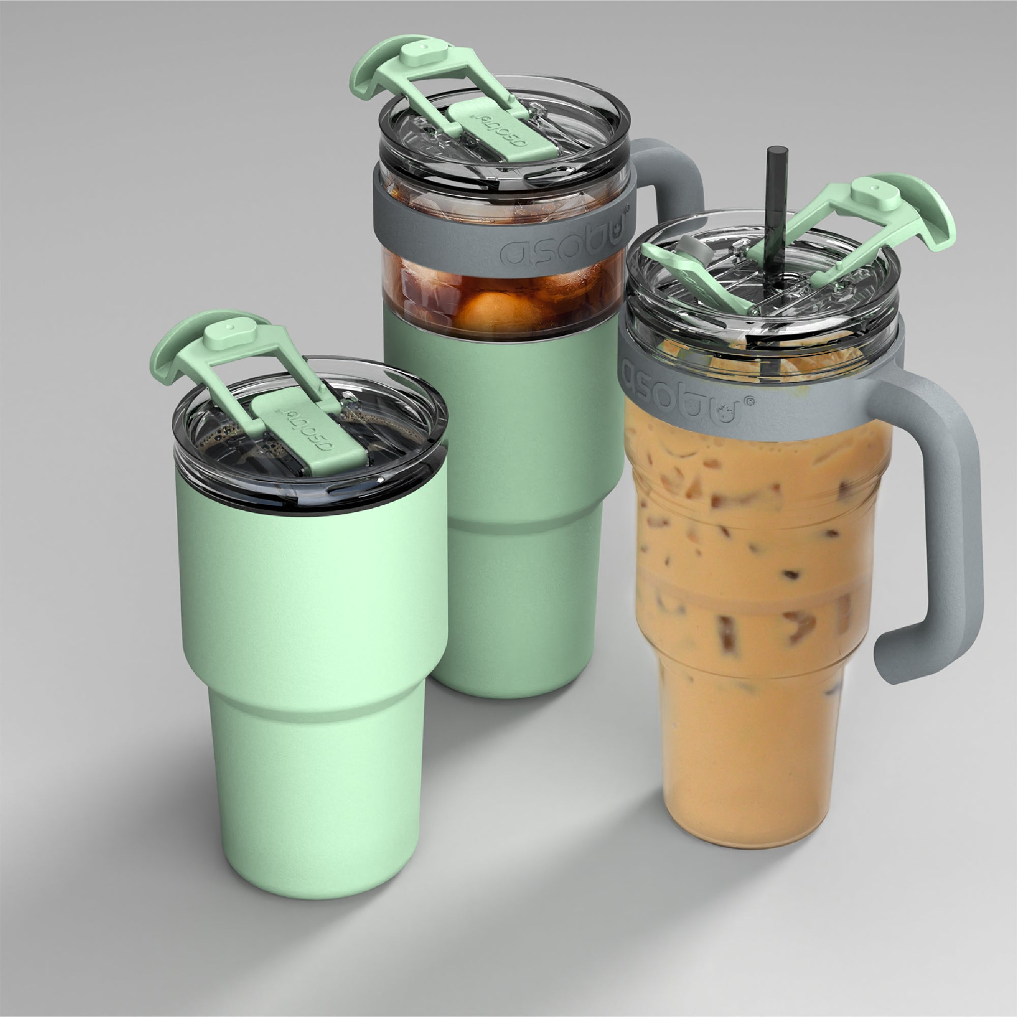asobu-green-explorer-2-in-1-xxl-tumbler-becher-mit-strohhalm image 2