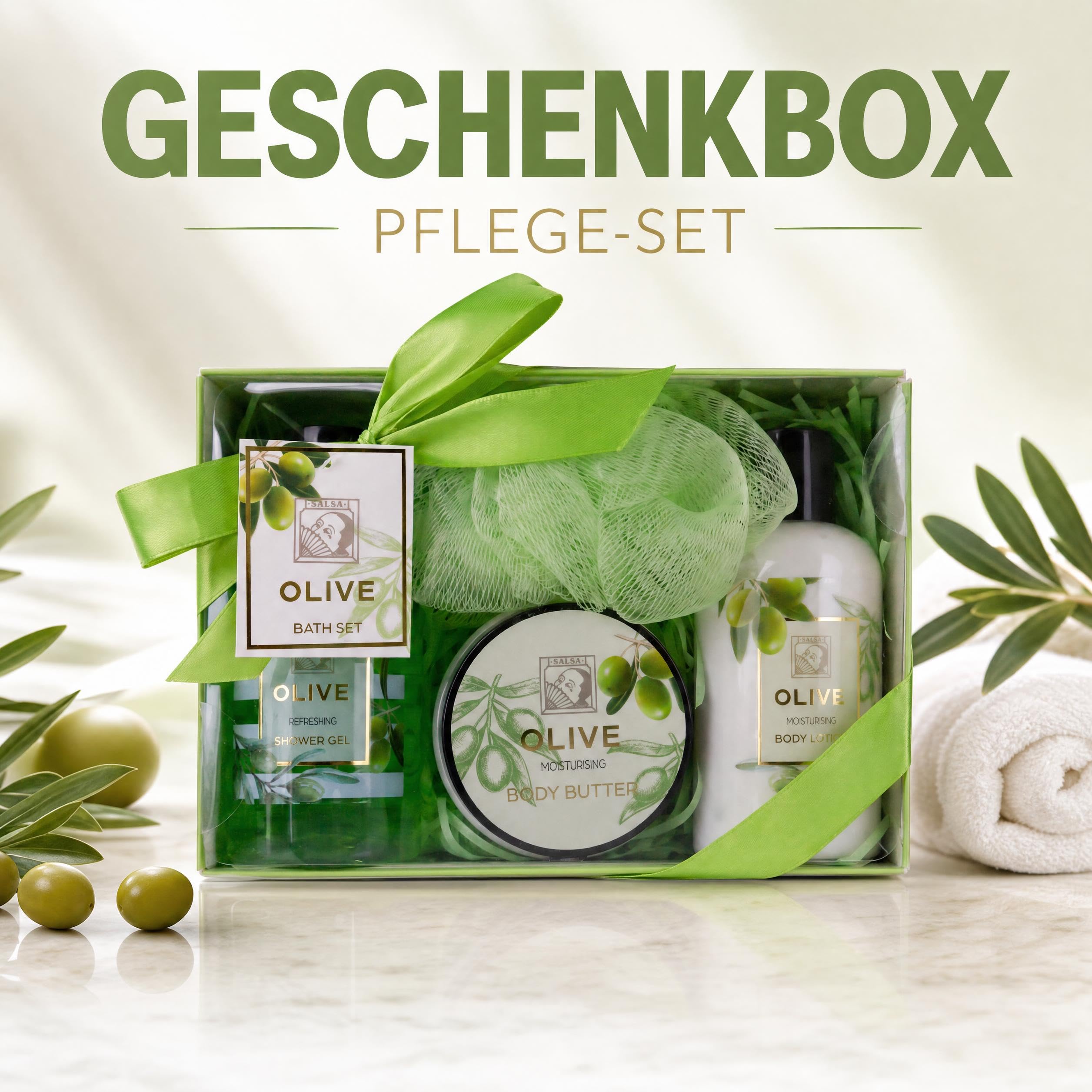 accentra-olive-geschenkbox-4-teilig-mit-duschgel-bodylotion-k-rperbutter-und-net image 2